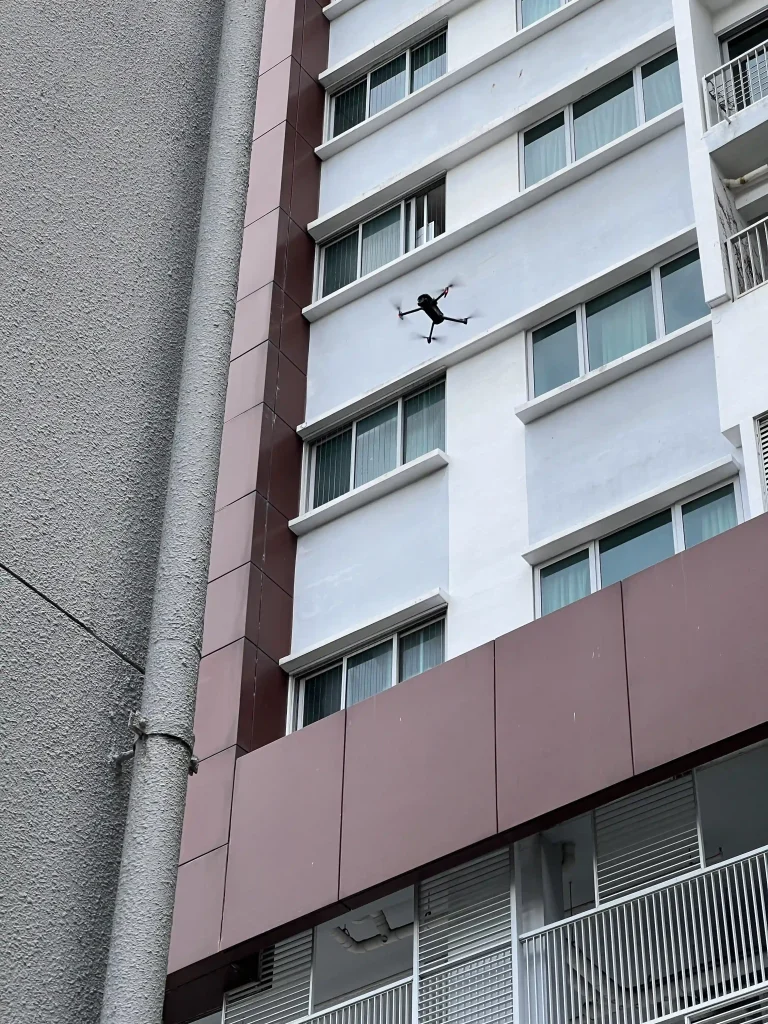 Building facade visual inspection photo for Periodic Facade Inspection Singapore scaled