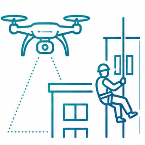 Drone and Close Range Inspection Coordination